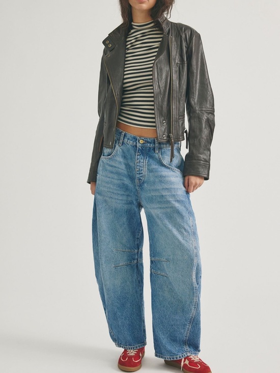 Free People Denim - Free People Good Luck Mid-Rise Barrel Jean